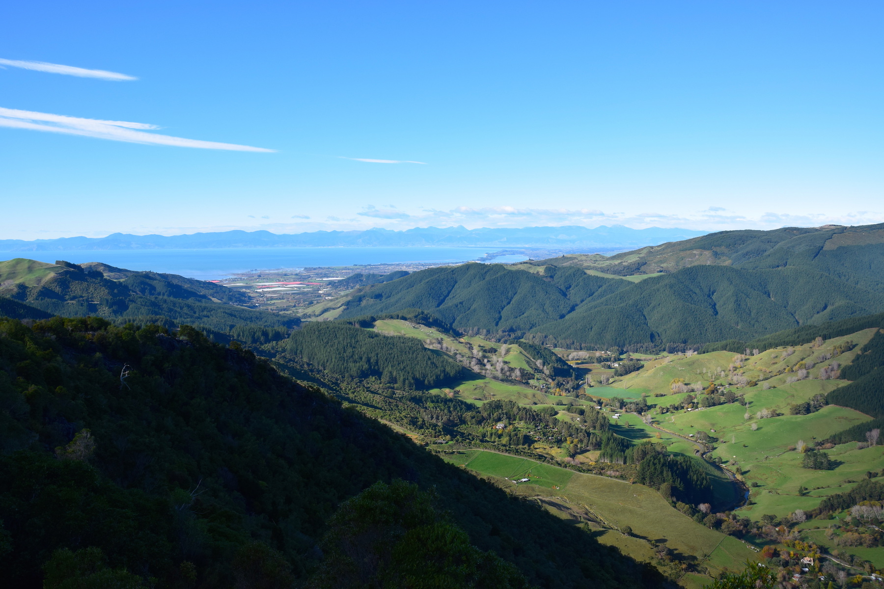 Landschaft Tasman Bay mit Nelson
